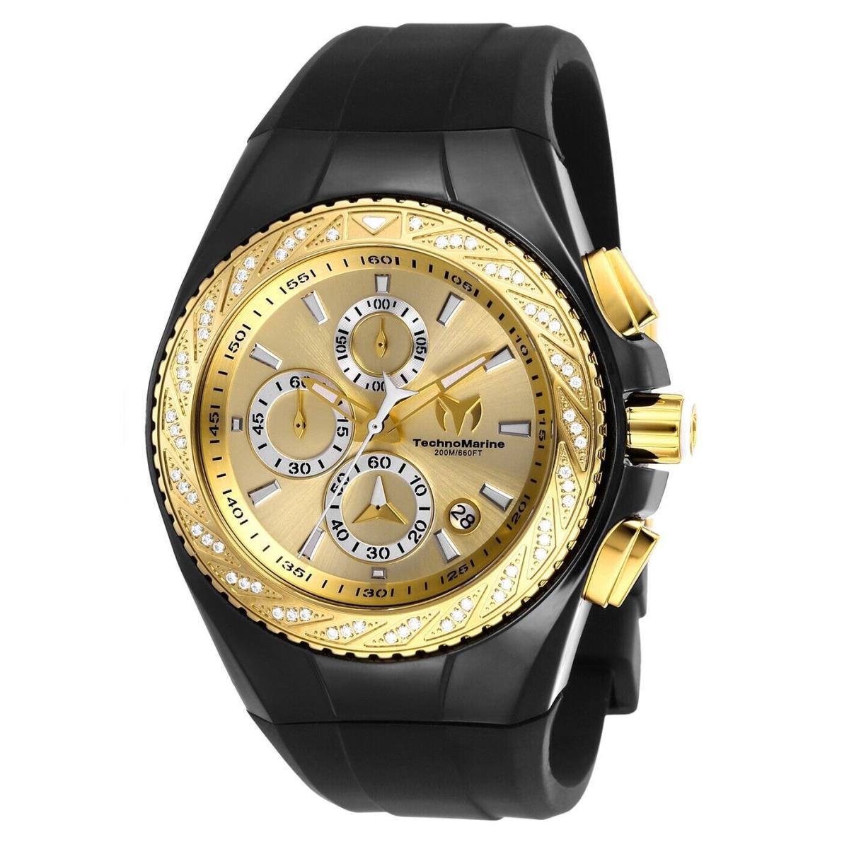 Technomarine TM-117045 Cruise 45mm Gold Gold with Stones