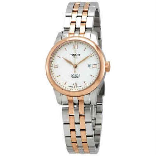 Tissot Le Locle Automatic Silver Dial Two-tone Ladies Watch T006.207.22.038.00 - Dial: Silver, Band: Silver, Bezel: Pink