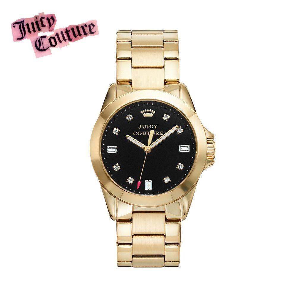 Juicy Couture Stella Watch Women`s Crystal Stainless Steel Gold