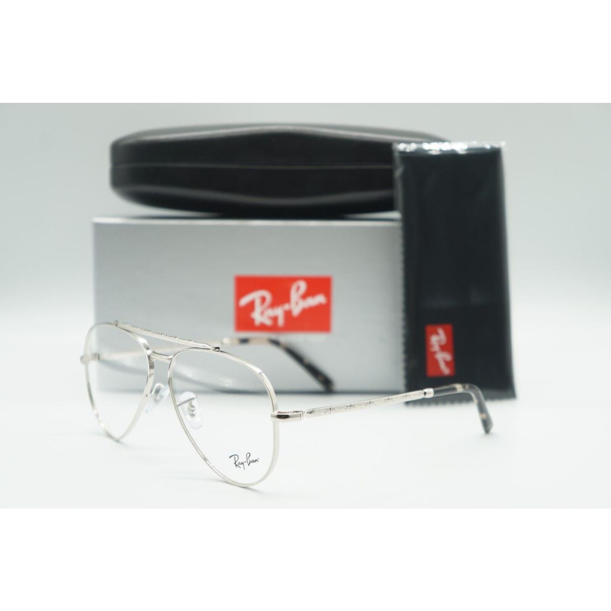 Ray Ban RB 3625-V 2501 Aviator Silver Eyeglasses Frame RX 58-14