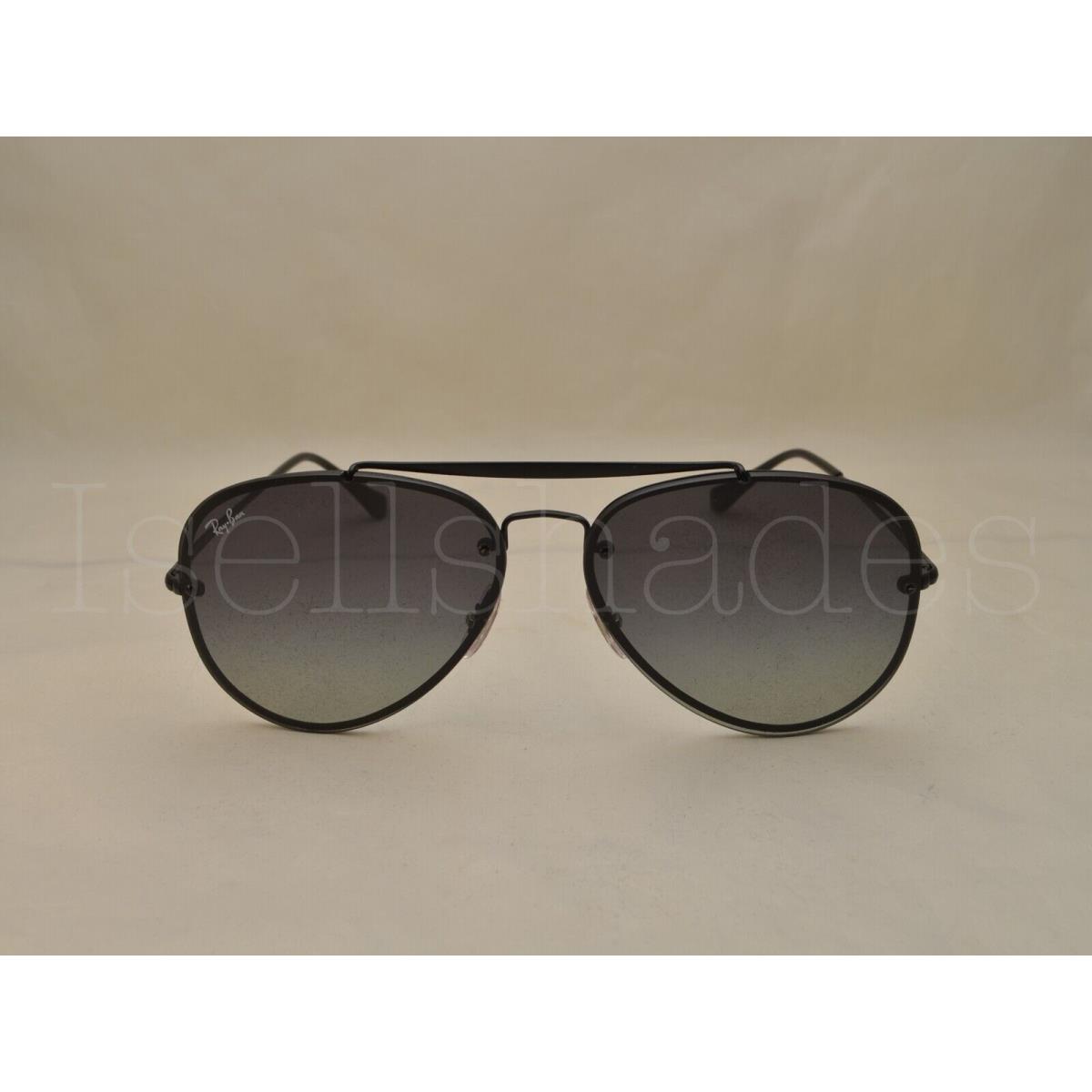 Ray Ban Blaze Aviator RB3584N-153/11 61 Demi Glos Black with Grad Gray Lens