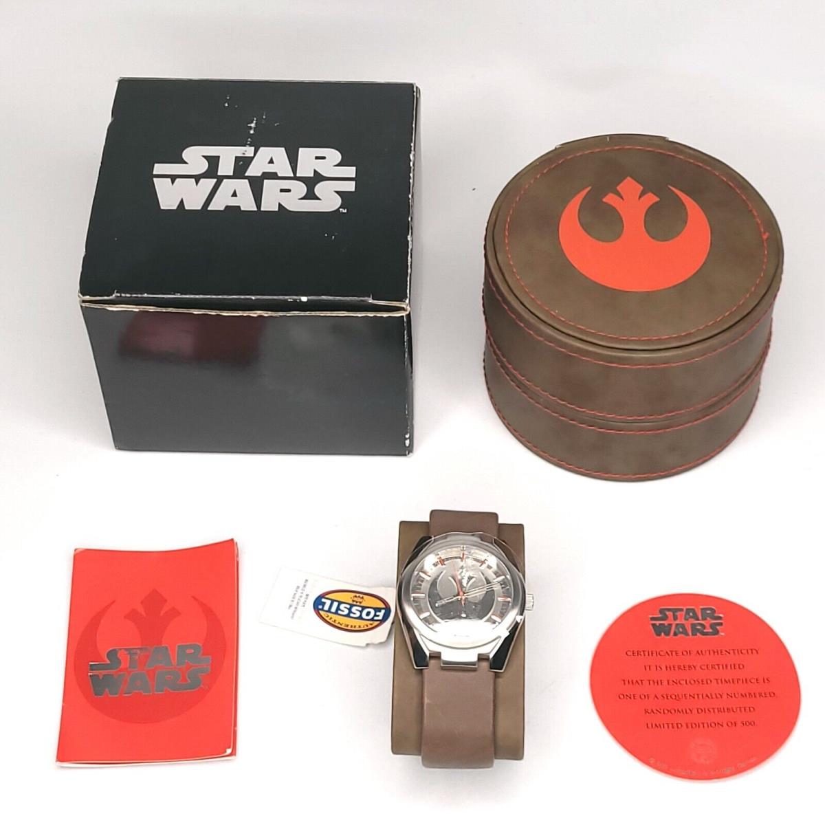 Fossil Limited Ed. Star Wars Rebel Alliance Watch 2005 Conv. Excl. LI-2527