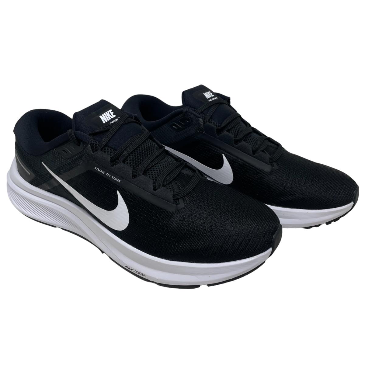 Nike Air Zoom Structure 24 Black/white Men`s Running Shoes - Black