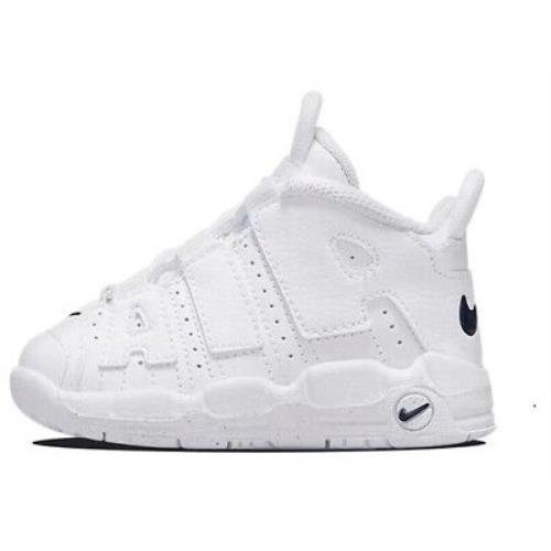 Toddler`s Nike Air More Uptempo White/midnight Navy-white DH9722 100