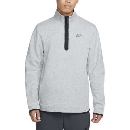 Nike Sportswear Men`s Tech Fleece 1/2-Zip Top Dark Grey Heather DQ4314-063