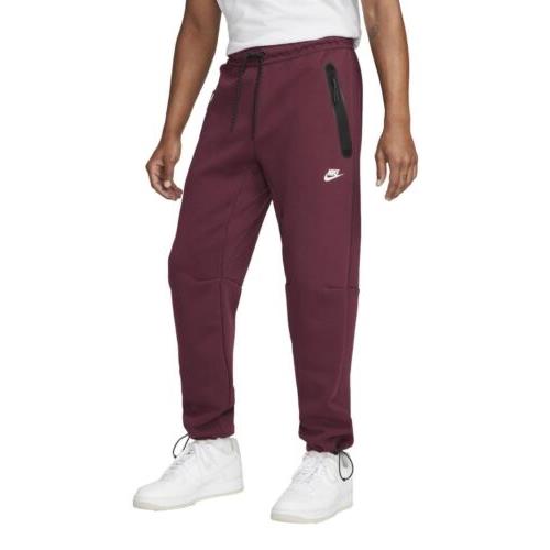 Nike Men`s Sportswear Tech Fleece Pants Dark Beetroot/phantom DQ4312-638