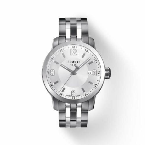 Tissot Men`s Prc 200 White Dial Stainless Steel Watch T055.410.11.017.00