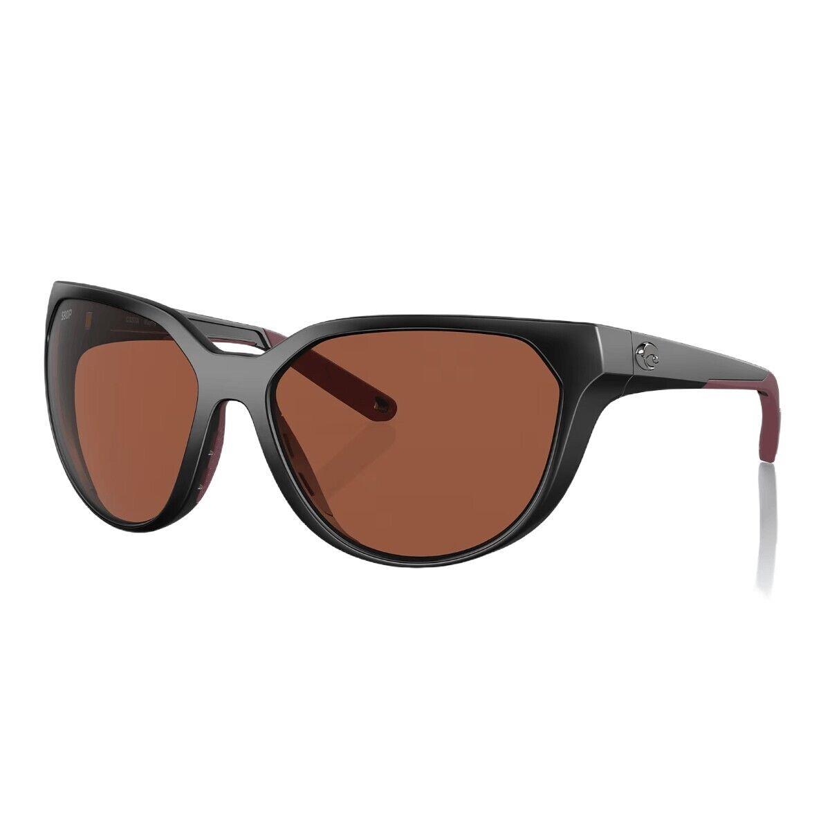 Costa Del Mar Mayfly Sunglasses Matte Black Frame w/ Copper Polarized 580P Lens