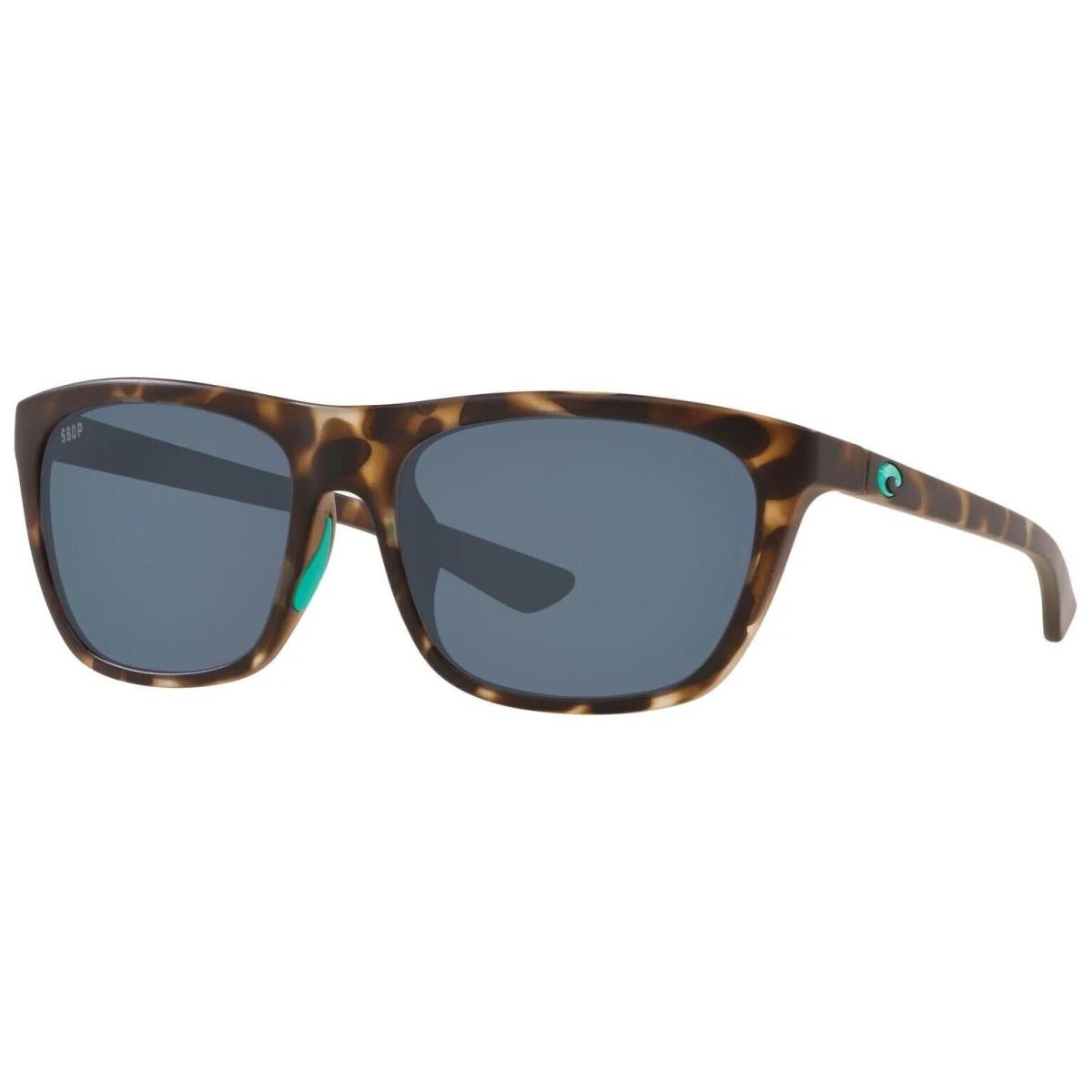 Costa Del Mar Cheeca Sunglasses Matte Shadow Tortoise w Gray Polarized 580P Lens
