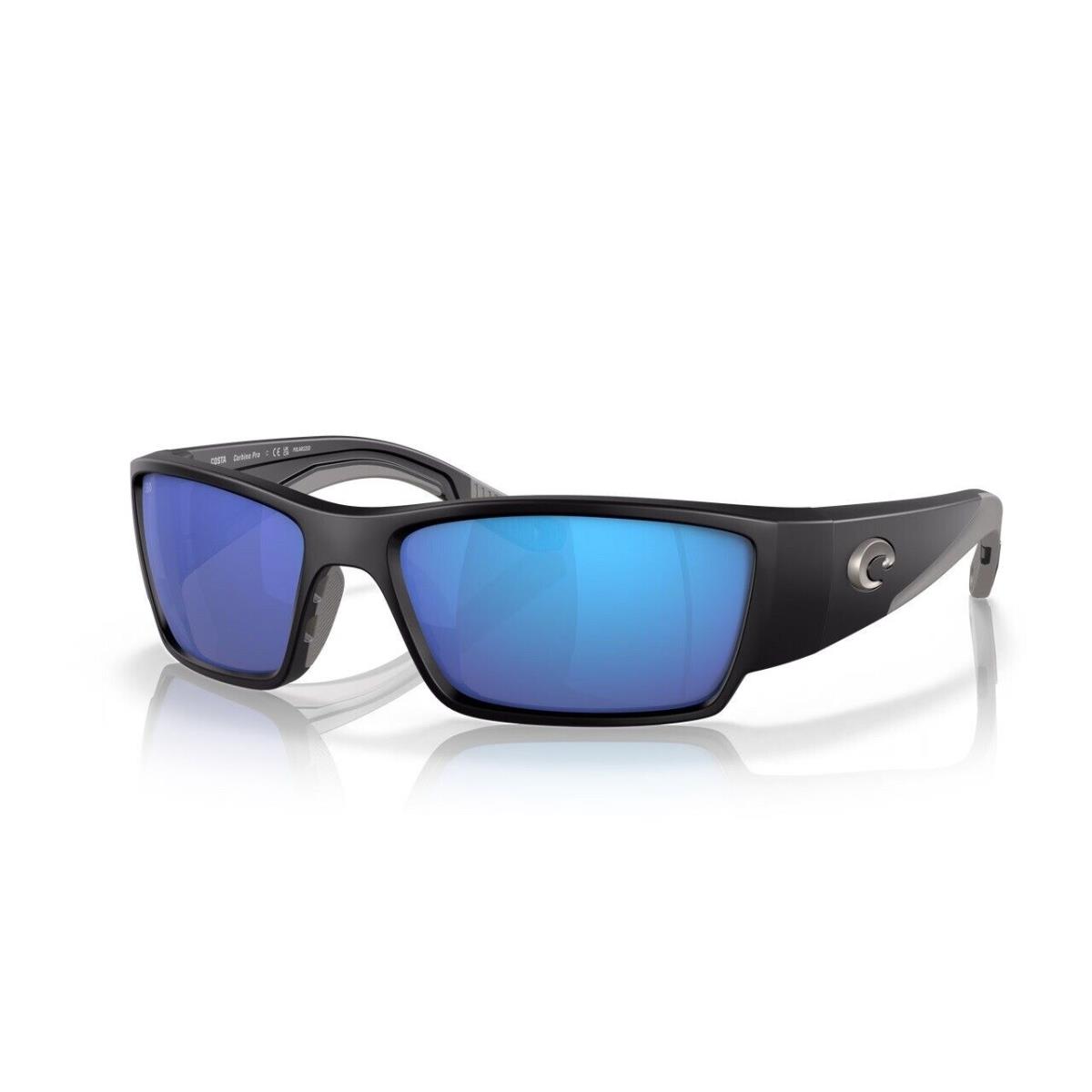 Costa Del Mar Corbina Pro Sunglasses Matte Black Frame w/ Blue Mirror Glass Lens - Frame: Black, Lens: Blue
