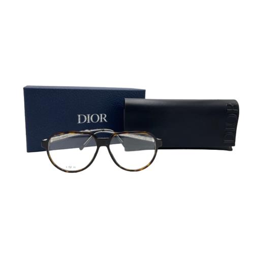 Christian Dior Indior O A1I 2000 Black Silver Eyeglasses 58-13