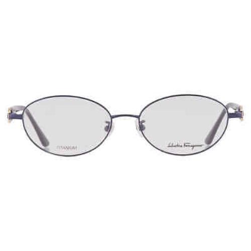 Salvatore Ferragamo Demo Oval Ladies Titanium Eyeglasses SF2538RA 414 53