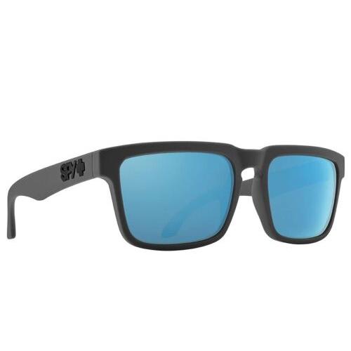 Spy Optics - Helm Sunglasses Soft Matte Dark Gray/light Blue Spectra