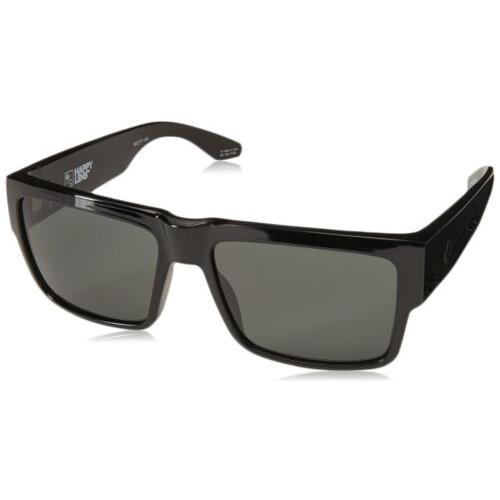 Spy Optics - Cyrus Sunglasses Black Happy Gray Green - Black/Happy Gray/Green, Frame: Black, Lens: Gray