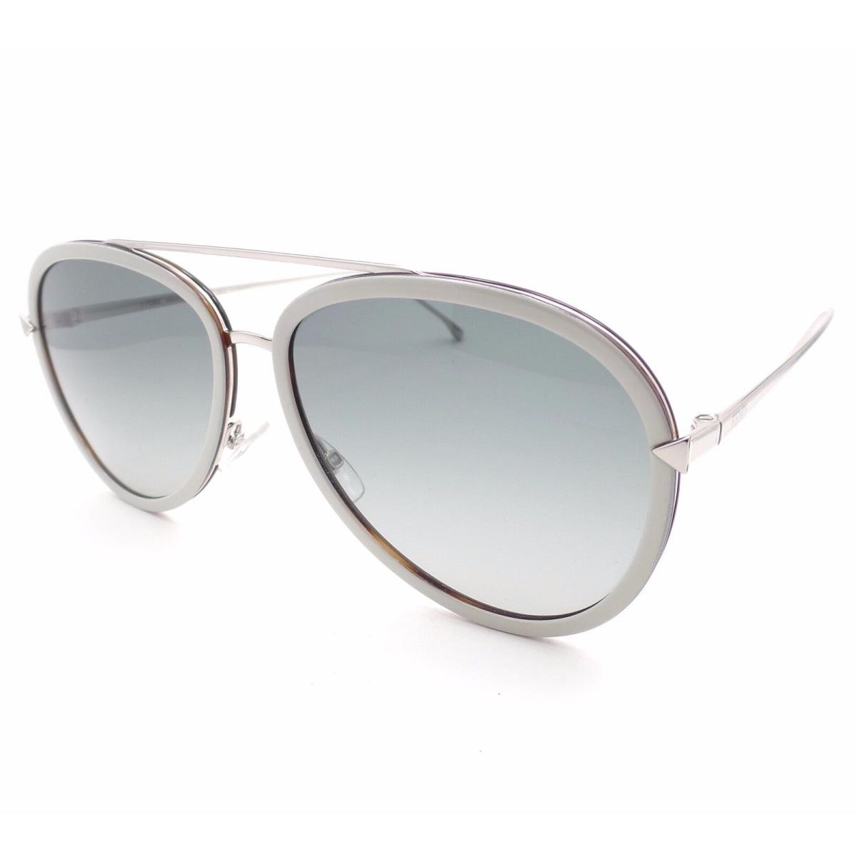 Fendi FF 0155 V5AVK Beige Palladium Black Sunglasses