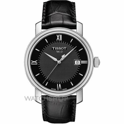 Tissot Bridgeport Black Leather Mens Watch T0974101605800