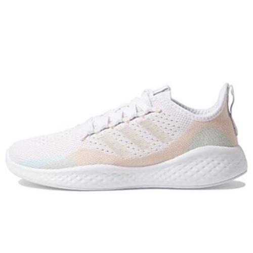 Adidas Women`s Fluidflow 2.0 Running Shoe Ftwr White/Almost Pink/Bliss Orange