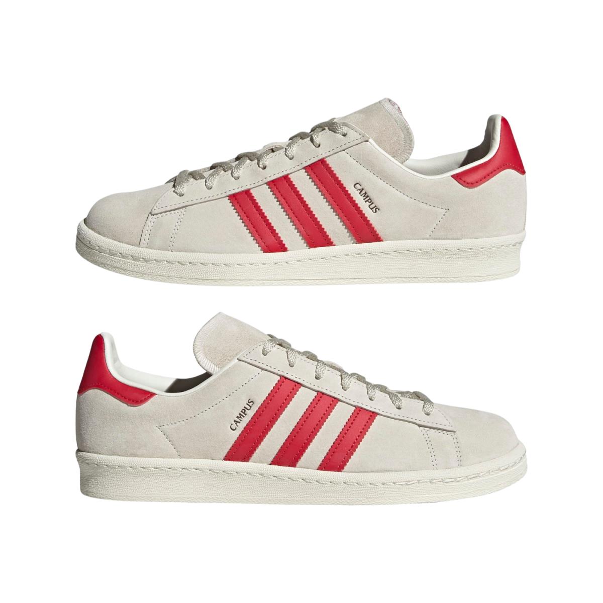 Men`s Adidas Originals Off White Campus 80s Leather Sneakers 12.5 GY4580