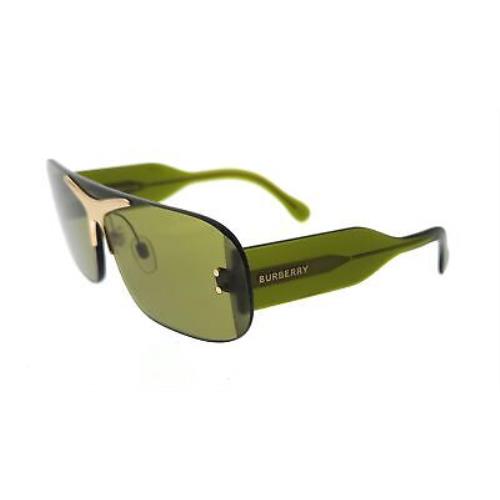 Burberry 0BE3123 3917/2 Green Rectangular Sunglasses