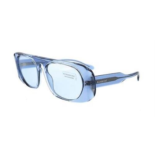 Burberry 0BE4322 388372 Transparent Blue Square Sunglasses