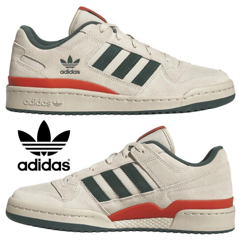 Adidas Originals Forum Low CL Men`s Sneakers Comfort Sport Casual Shoes Beige