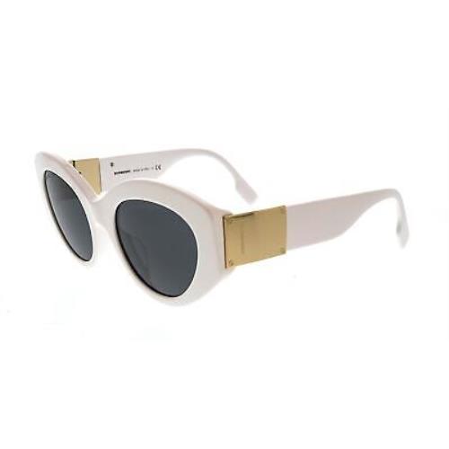 Burberry 0BE4361F 300787 White Oval Sunglasses