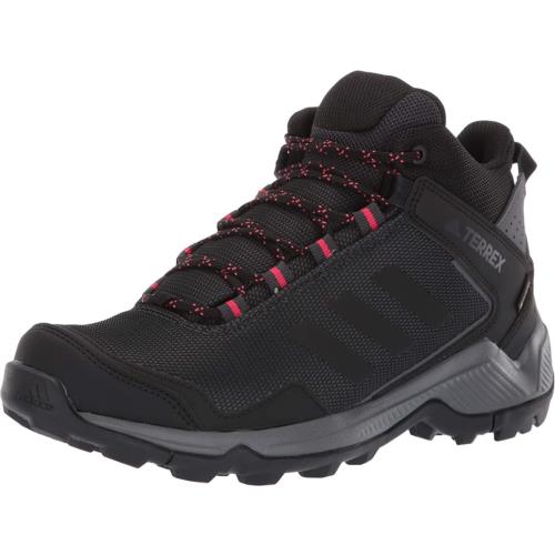 Adidas Outdoor Women`s Terrex Eastrail Mid Gtx Hiking Boot Carbon/Black/Active Pink