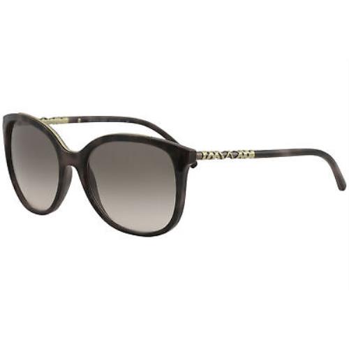 Burberry Women`s BE4237 BE/4237 3624/3B Spotted Brown Square Sunglasses 57mm