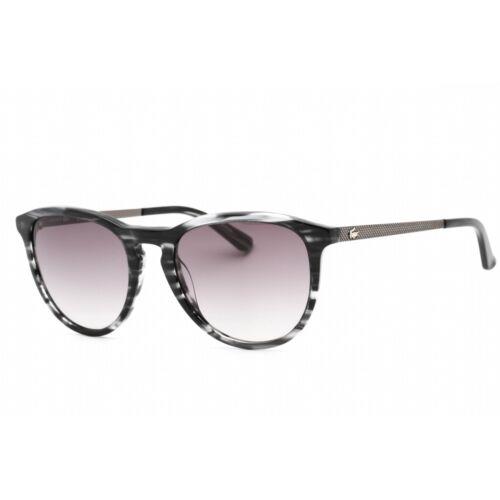 Lacoste Unisex Sunglasses Grey Shaded Lens Grey Marble Round Frame L708S 035