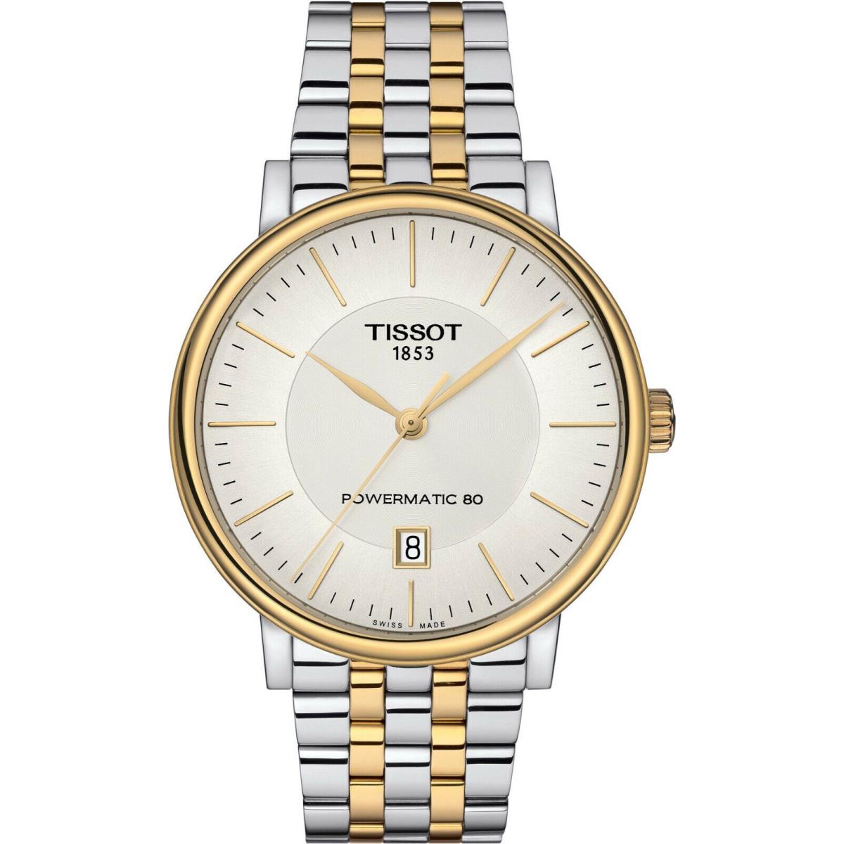 Tissot Carson Powermatic 80 Two-tone Bracelet Men`s Watch T1224072203100