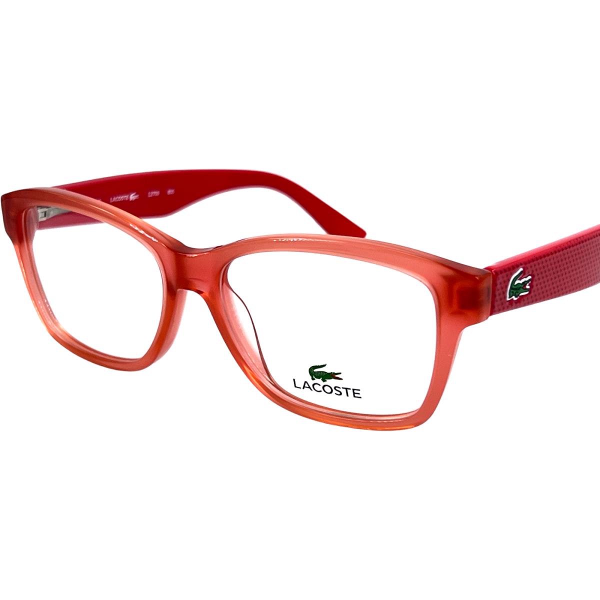 Lacoste L2709 Women`s Plastic Eyeglass Frame 800 Orange 51-15 Spring Hinges
