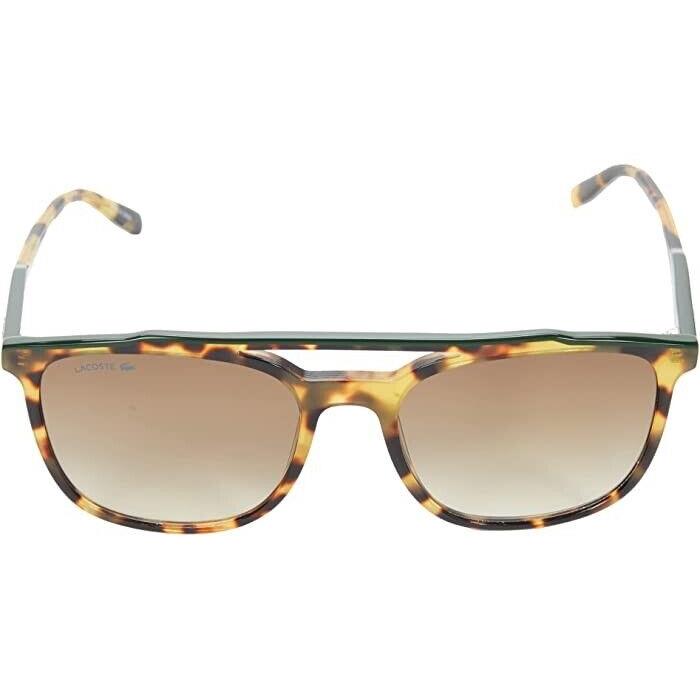 Women s Lacoste L924S Havana Tokio/green Brow Bar Designer Sunglasses