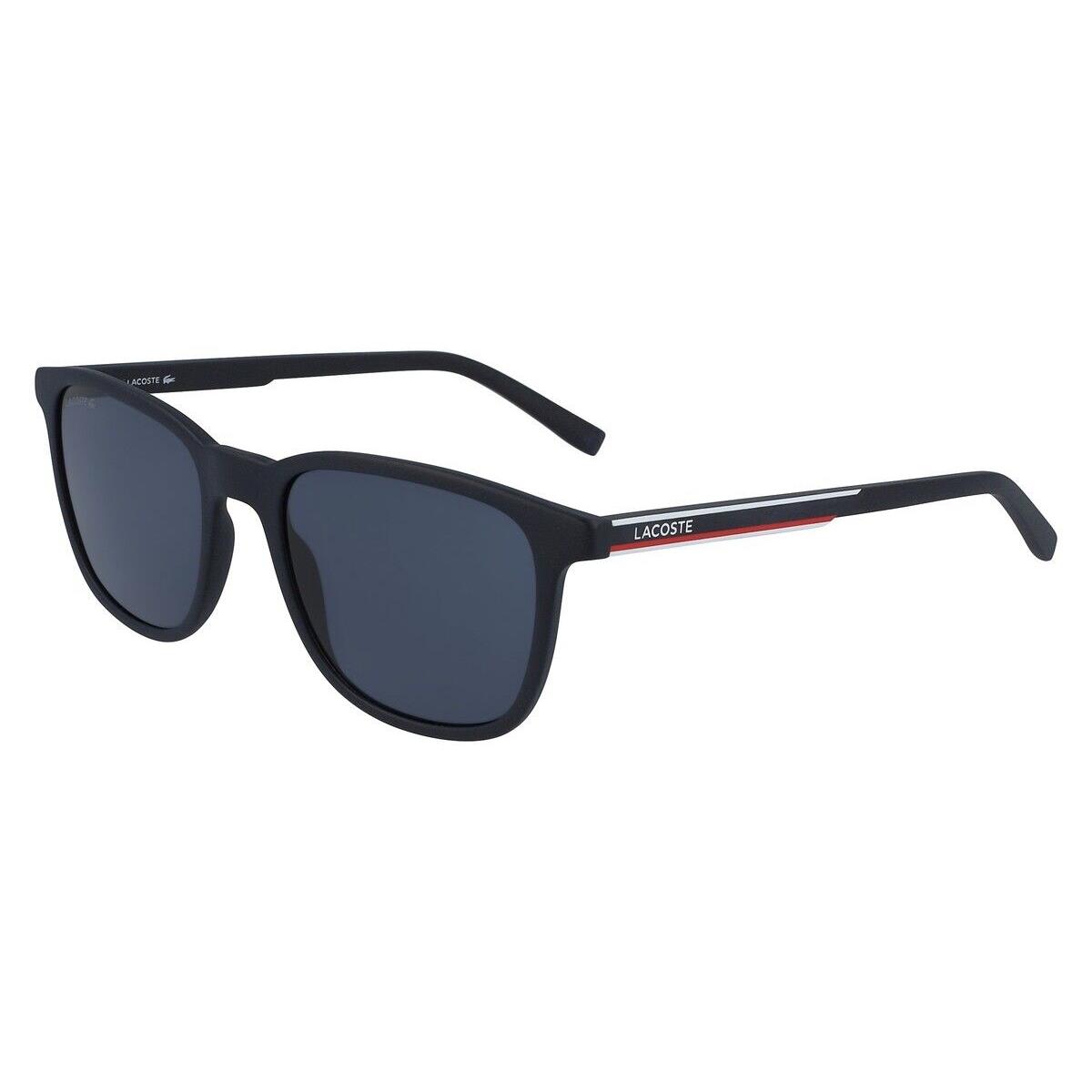 Lacoste L915S Sunglasses Men Matte Dark Blue Rectangle 53mm