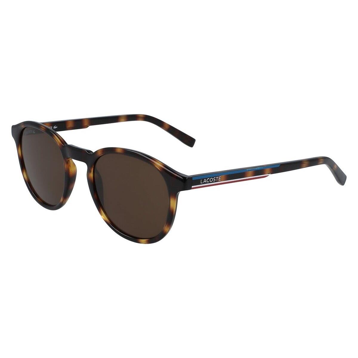 Lacoste L916S Sunglasses Unisex Havana Round 50mm