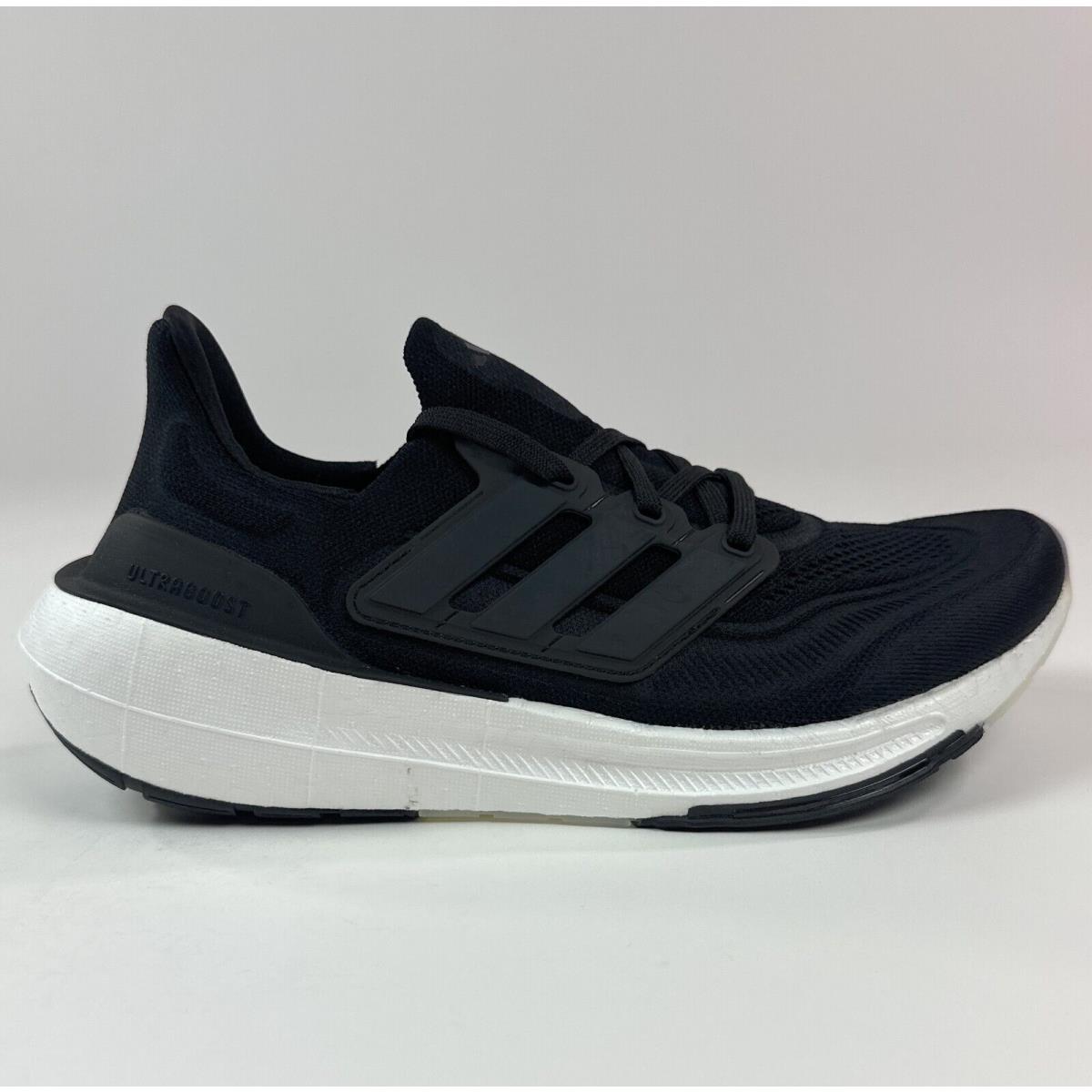 Adidas Ultraboost Light Mens 7.5 Black White Low Running Shoes Sneakers GY9351 - Black