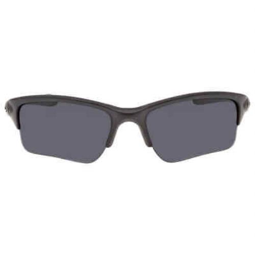 Oakley Quarter Jacket Youth Fit Grey Wrap Men`s Sunglasses OO9200 920006 61 - Frame: Black, Lens: Grey