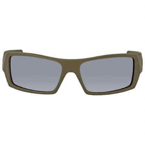 Oakley Standard Issue Gascan Cerakote Black Iridium Rectangular Sunglasses - Frame: Green, Lens: Black