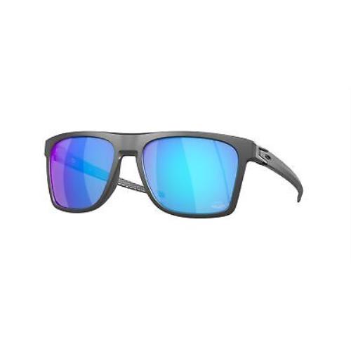 Oakley Golf Leffingwell Prizm Sapphire Sunglasses Matte Dark Grey/prizm