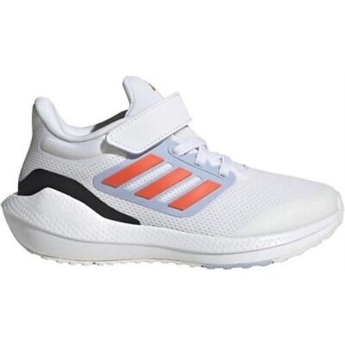 Adidas Boy`s EQ23 Run Bounce El Athletic Shoes White Solar Red 13 Little Kid