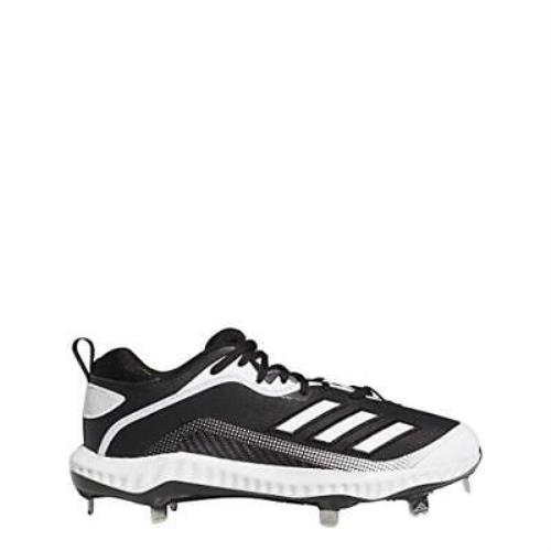 Adidas Men`s EG7603 Baseball Shoe Black/white/white 12.5