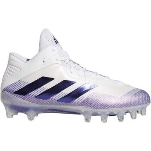 Adidas Men`s GNE67 Football Shoe White Purple Size 13