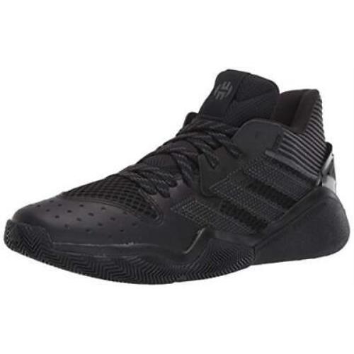 Adidas Unisex Harden Stepback Basketball Shoe Black/grey/black 6 US Men