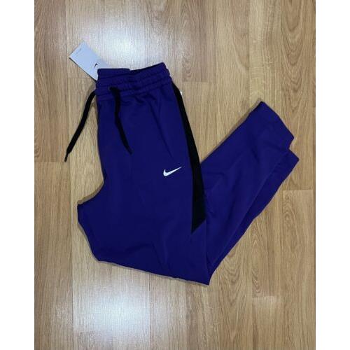 Nike Dri-fit Basketball Showtime Men s Size L Purple Jogger Pants CQ0307-545