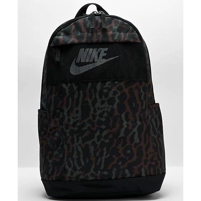 Nike Elemental Black Green Camo Backpack FB2834-010