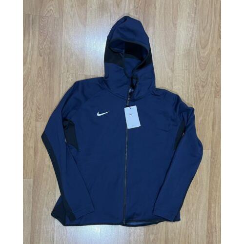 Nike Dri-fit Showtime Women s Size XL Full Zip Jacket Hoodie Navy CQ0335-419