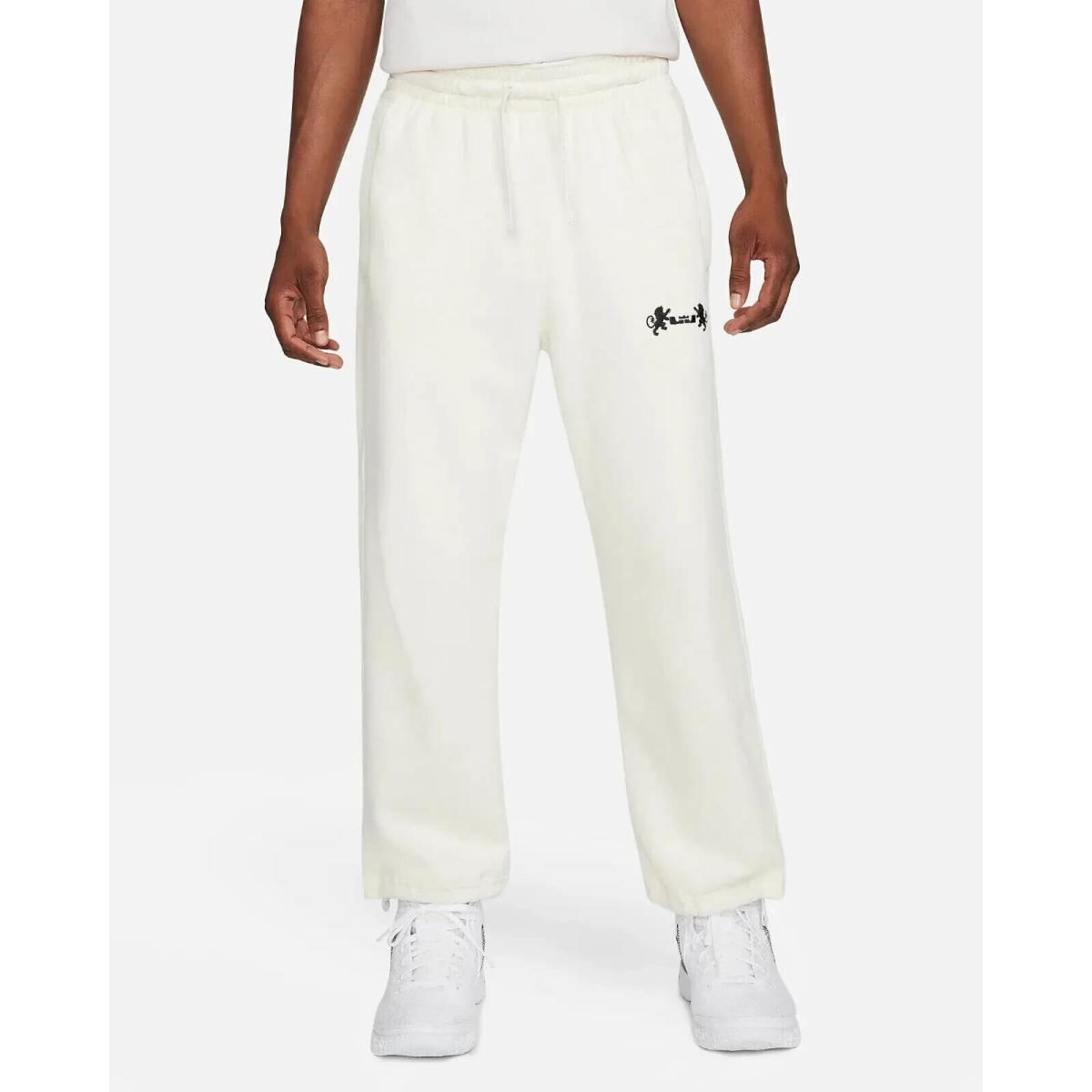 Nike Lebron James Fleece Pants Open Hem Size L Joggers Phantom FB7127 027