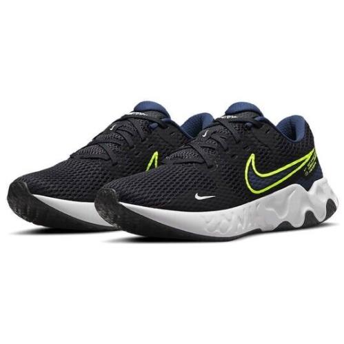 Nike Renew Ride 2 Road Running Shoes Black/volt/navy CU3507 001 Mens Size 14