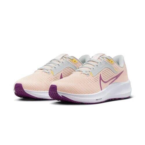 Nike Air Zoom Pegasus 40 Womens Size 10 Shoes DV3854 800 Guava/purple