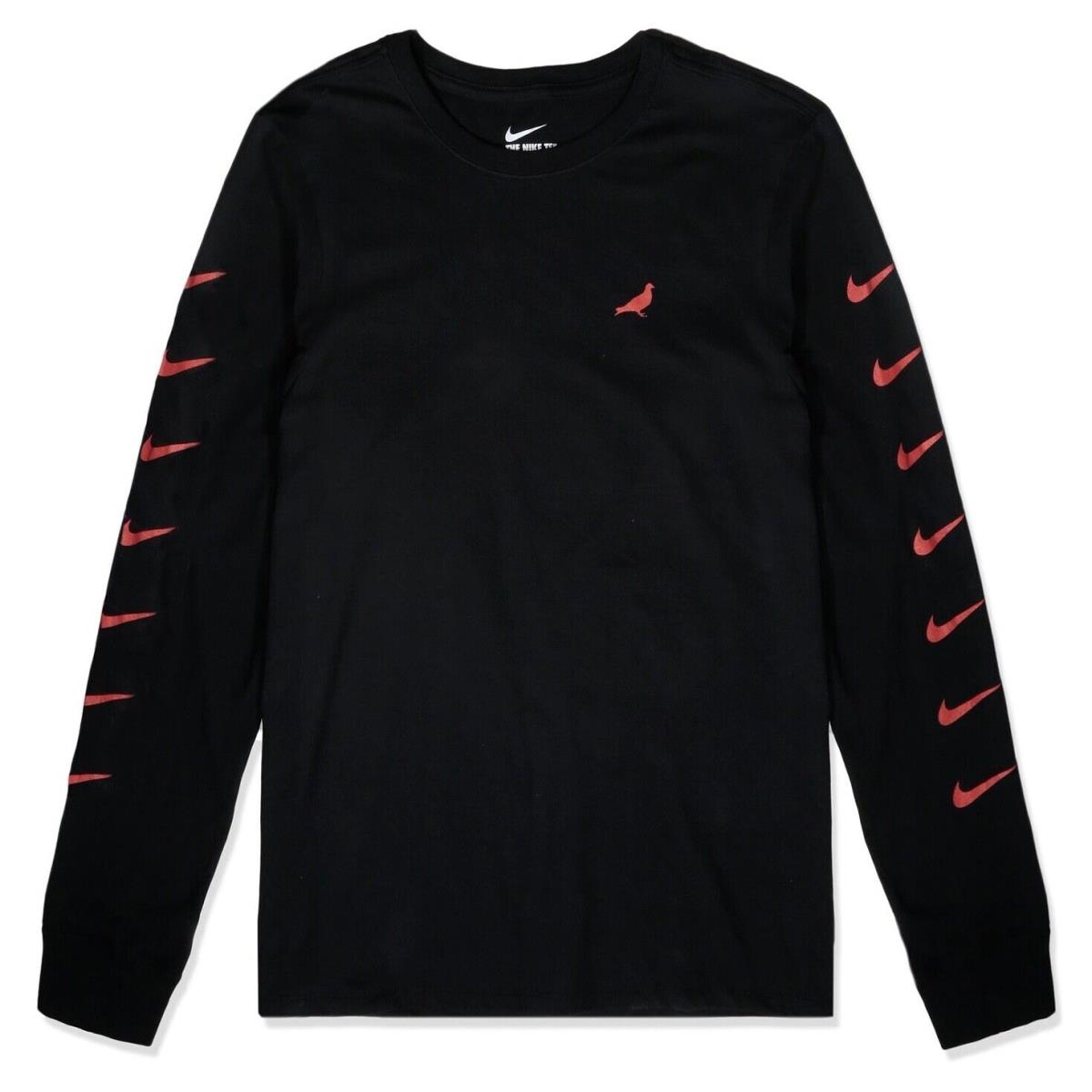 Nike SB x Staple Pigeon Long Sleeve Tee/t-shirt - Black/orange Men S Medium M