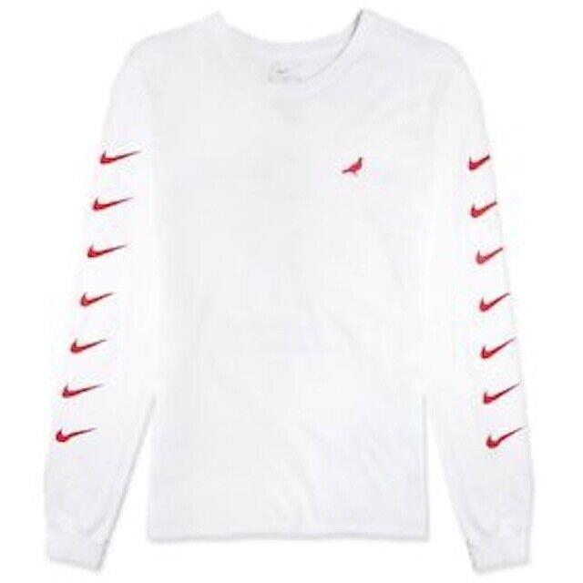 Nike SB x Staple Pigeon Long Sleeve Tee/t-shirt - White/orange Men S XL